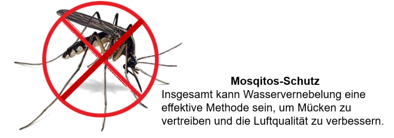 Insektenvertreibung durch Nebelverdunstungsanlagen