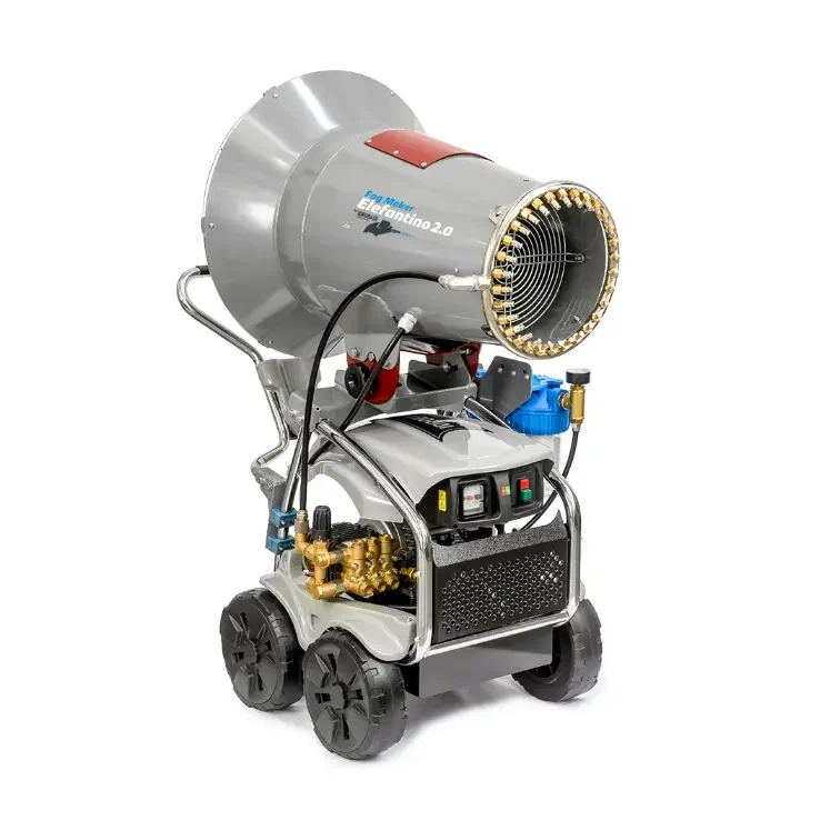 Starke Vernebelung mit Turbogeräten