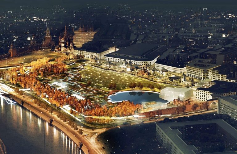 Zaryadye-Park in Moskau mit Idrobase Nebelanlagen