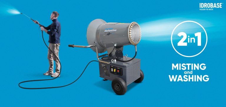 Hochdruckvernebelung und Waschmöglichkeit