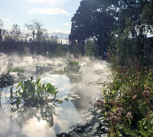ideal für Landschaftsbau Wassernebel im Garten